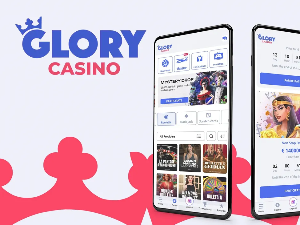 Glory Casino mobile app for Android