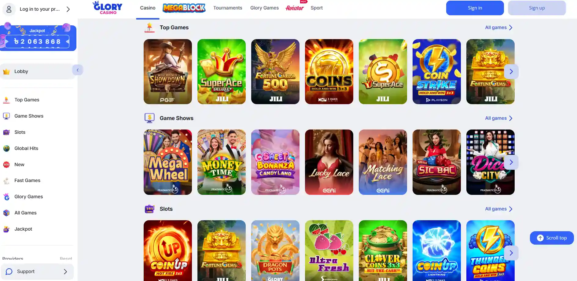 Glory Casino Bangladesh games, payments, bonuses and mobile access Glory Casino official website in Bangladesh